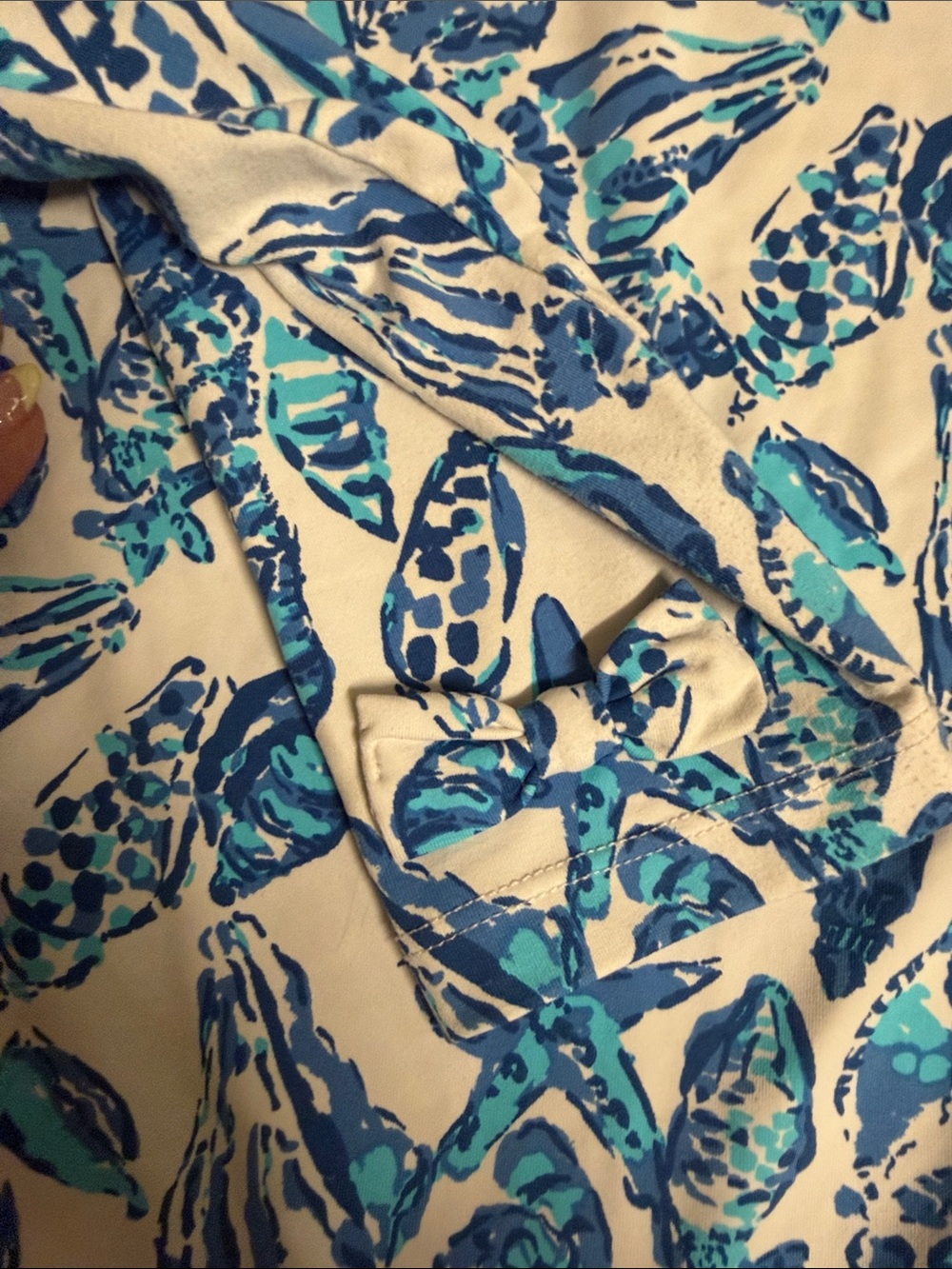 Lilly Pulitzer White & Blue Shell Print Swim Set - Picture 5 of 5